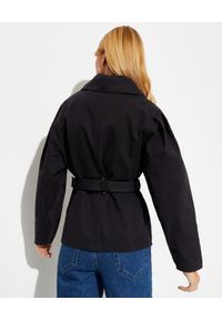 ISABEL MARANT - Czarna kurtka Dipazo. Kolor: czarny. Materiał: bawełna. Długość: długie #5