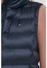 TOMMY HILFIGER - Tommy Hilfiger bezrękawnik damski kolor granatowy zimowy. Kolor: niebieski. Długość rękawa: bez rękawów. Sezon: zima #5