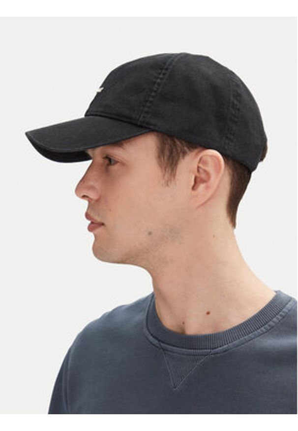 Barbour Czapka z daszkiem Cascade MHA0274BK11 Czarny. Kolor: czarny. Materiał: bawełna, materiał