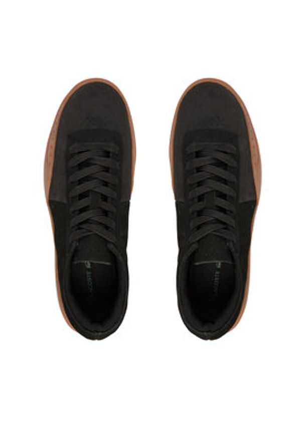 Lacoste Sneakersy Aura 7-50SMA0141 Czarny. Kolor: czarny. Materiał: skóra