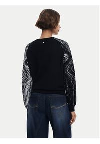 Desigual Sweter Kodiak 25WWJF28 Czarny Regular Fit. Kolor: czarny. Materiał: syntetyk #7