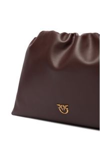 Pinko - PINKO Torebka Maxi Clutch+Tracolla SP Al 25-26 PLTT 105825 A0QO Brązowy. Kolor: brązowy. Materiał: skórzane