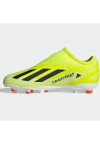Adidas - Buty adidas X Crazyfast League Ll Fg Jr IF0689 żółte. Kolor: żółty. Materiał: syntetyk, materiał. Szerokość cholewki: normalna