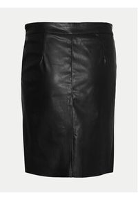 Vero Moda Spódnica z imitacji skóry Olympia 10274454 Czarny Slim Fit. Kolor: czarny. Materiał: skóra