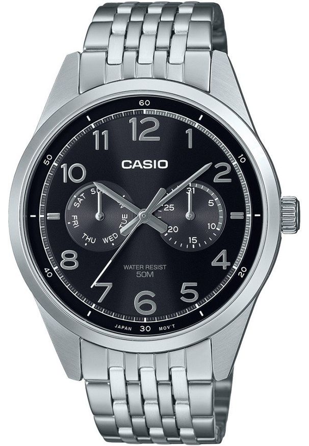 Casio - ZEGAREK MĘSKI CASIO MTP-E340D-1A (zd264a) + BOX