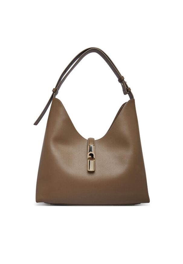 Furla Torebka Goccia M WB01499 BX3104 CN 4903S Szary. Kolor: szary. Materiał: skórzane