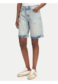Tommy Jeans Bermudy Mia DW0DW22686 Niebieski Relaxed Fit. Kolor: niebieski. Materiał: jeans, bawełna #1