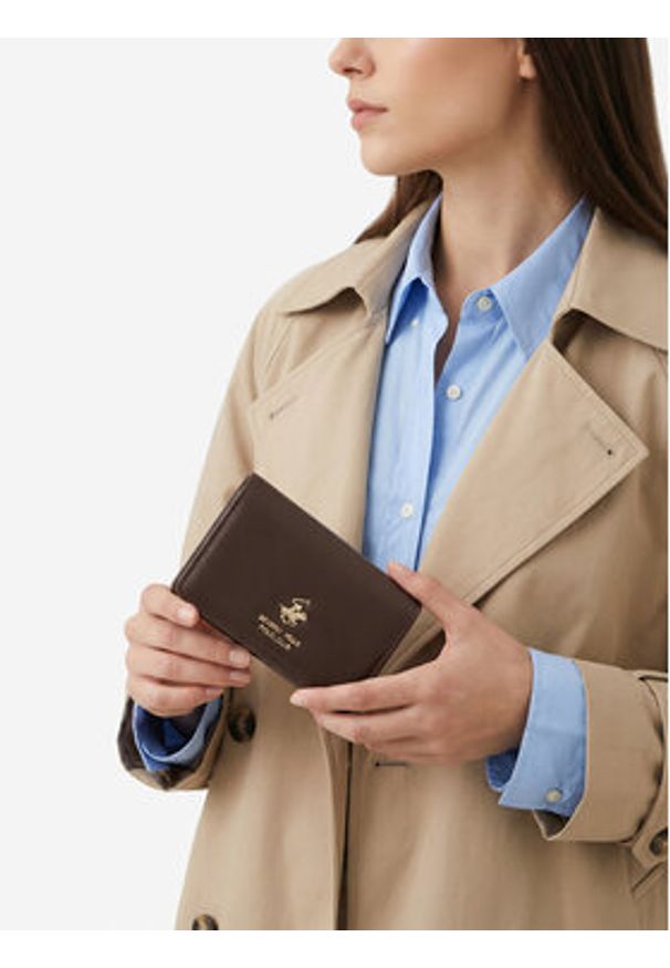 Beverly Hills Polo Club Portfel CWBEO-BHPC-W1-006-SS26 Brązowy ciemny. Kolor: brązowy. Materiał: skóra