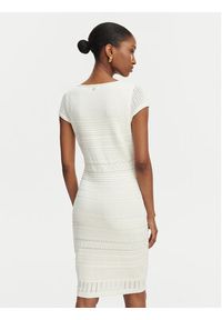 Guess Sukienka dzianinowa W6GK21 Z0603 Biały Regular Fit. Kolor: biały. Materiał: wiskoza #4