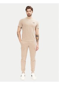 EA7 Emporio Armani T-Shirt 8NPT25 PJVPZ U6155 Beżowy Regular Fit. Kolor: beżowy. Materiał: bawełna #4