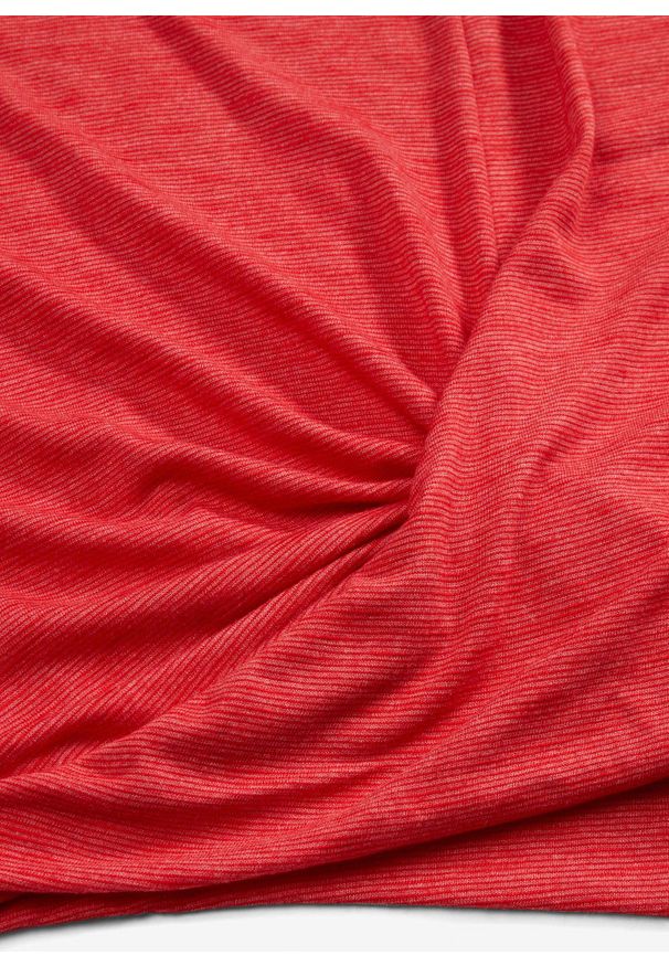bonprix - T-shirt z mieszanki wiskozy. Typ kołnierza: dekolt w serek. Kolor: czerwony. Materiał: wiskoza. Długość rękawa: krótki rękaw. Długość: krótkie. Styl: elegancki