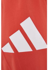 adidas Performance Spodnie damskie kolor czerwony. Kolor: czerwony. Materiał: materiał #3