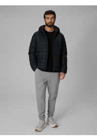 4f - 4F Kurtka z wypełnieniem syntetycznym męska - czarna 3XL. Okazja: na co dzień. Kolor: czarny. Materiał: syntetyk. Styl: casual, klasyczny #2
