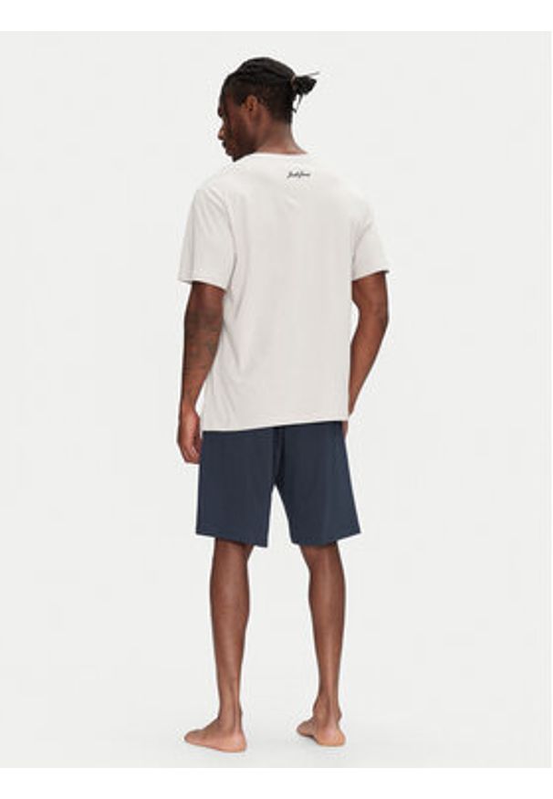 Jack & Jones - Jack&Jones Piżama Omaha 12276880 Granatowy Standard Fit. Kolor: niebieski. Materiał: syntetyk, bawełna