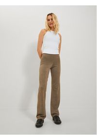 JJXX Top 12224661 Biały Rib Fit. Kolor: biały. Materiał: bawełna #4