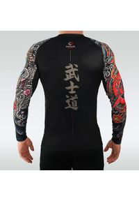 GROUND GAME - Rashguard męski Ground Game Bushido 3.0. Kolor: czarny. Materiał: elastan, poliester