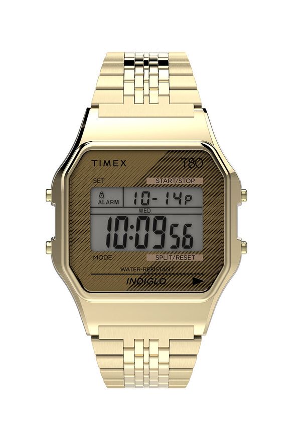 Timex - Zegarek TW2R79200. Rodzaj zegarka: cyfrowe. Kolor: złoty. Materiał: tworzywo sztuczne, materiał, koronka