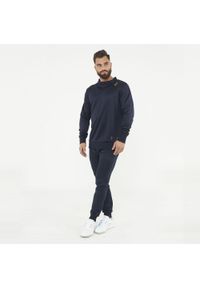 LEGEA - Komplet sportowy MUZO męski. Kolor: niebieski. Materiał: dresówka. Sport: fitness #1