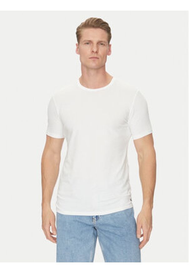 Calvin Klein Underwear Komplet 3 t-shirtów LV00NB4185 Biały Regular Fit. Kolor: biały. Materiał: syntetyk, bawełna