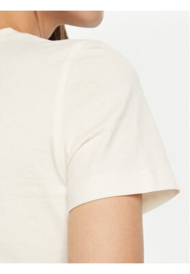 Guess T-Shirt W5RI10 I3Z14 Écru Regular Fit. Materiał: bawełna