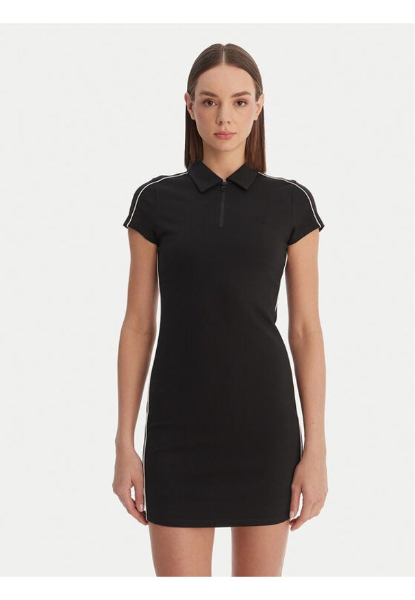 Calvin Klein Sukienka codzienna Calvin Klein-Lv047E213G Ub1 LV047E213G Czarny Slim Fit. Okazja: na co dzień. Kolor: czarny. Materiał: syntetyk. Typ sukienki: proste. Styl: casual