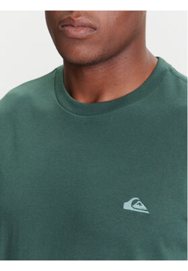 Quiksilver T-Shirt Salt Water Ss EQYZT08204 Zielony Regular Fit. Kolor: zielony. Materiał: bawełna