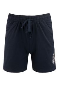 Joma - Damskie Szorty Sportowe Athl DPT Rita Granatowe - Lekkie i Wygodne. Kolor: niebieski. Materiał: elastan, bawełna. Sport: turystyka piesza