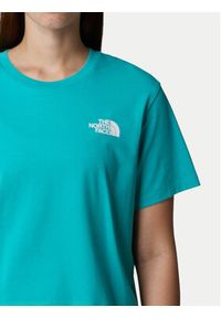 The North Face T-Shirt Simple Dome NF0A87U4 Niebieski Loose Fit. Kolor: niebieski. Materiał: bawełna