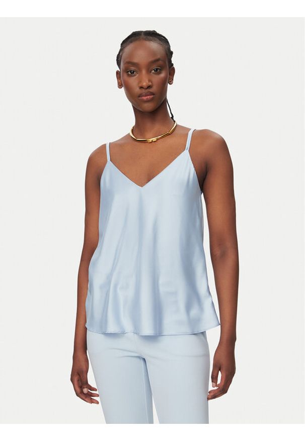 Rinascimento Top CFC0127685003 Błękitny Regular Fit. Kolor: niebieski. Materiał: syntetyk