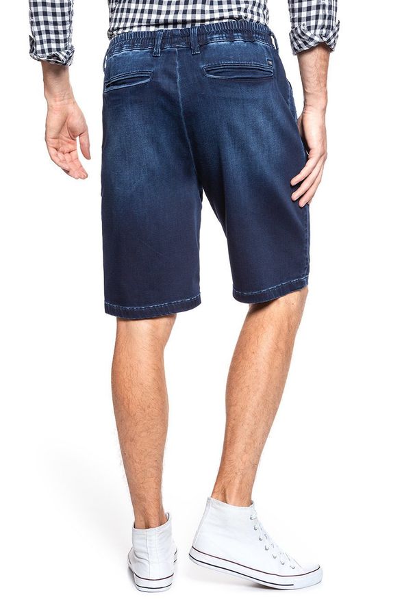 Mustang - SPODENKI MUSTANG Palm Beach Shorts Denim Blue 1009605 5000 842. Stan: podwyższony. Materiał: denim