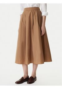 Marella Spódnica trapezowa Diva 2615101031 Brązowy Regular Fit. Kolor: brązowy. Materiał: syntetyk #1
