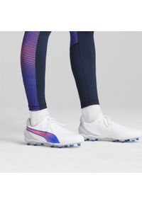 Puma - Buty piłkarskie KING MATCH FG/AG PUMA. Kolor: biały, wielokolorowy, szary. Sport: piłka nożna