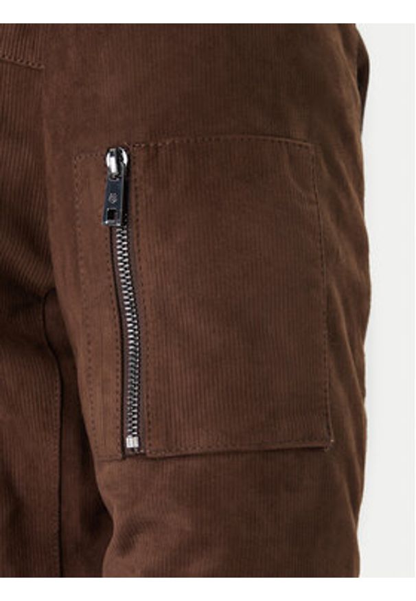 Milestone Kurtka skórzana Ms Nathan 531630 21250 Brązowy Regular Fit. Kolor: brązowy. Materiał: skóra