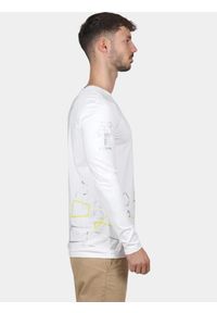 T-shirt męski Nautica Lionel 2 LS. Okazja: na co dzień. Kolor: biały. Materiał: materiał. Długość rękawa: długi rękaw. Styl: casual, sportowy