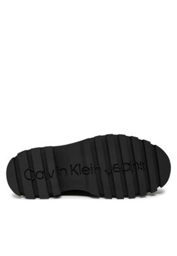 Calvin Klein Jeans Trapery Lugged Laceup Boot Oxf Hiking Nb YM0YM01076 Brązowy. Kolor: brązowy. Materiał: skóra