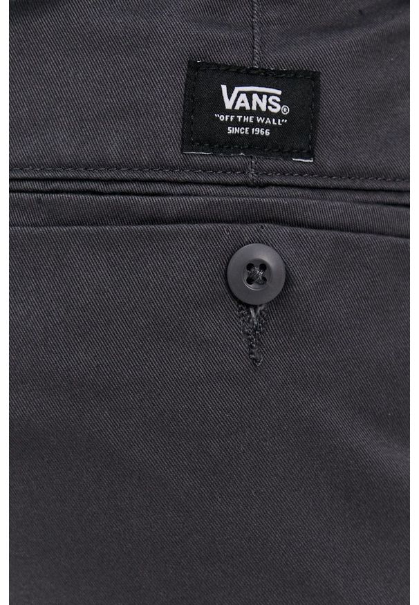 Vans - Spodnie. Okazja: na co dzień. Kolor: szary. Materiał: tkanina. Wzór: gładki. Styl: casual