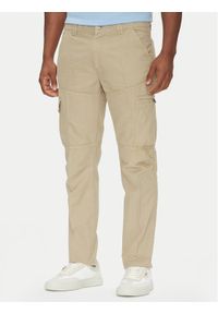 Aeronautica Militare Spodnie materiałowe 251PA1662CT3526 Beżowy Regular Fit. Kolor: beżowy. Materiał: len