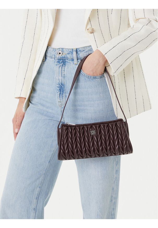 Hugo - HUGO Torebka 50547833 Brązowy. Kolor: brązowy. Materiał: skórzane