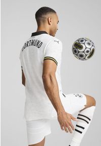 Puma - Męska koszulka dodatkowa Borussia Dortmund 24/25 PUMA White. Kolor: biały. Materiał: materiał