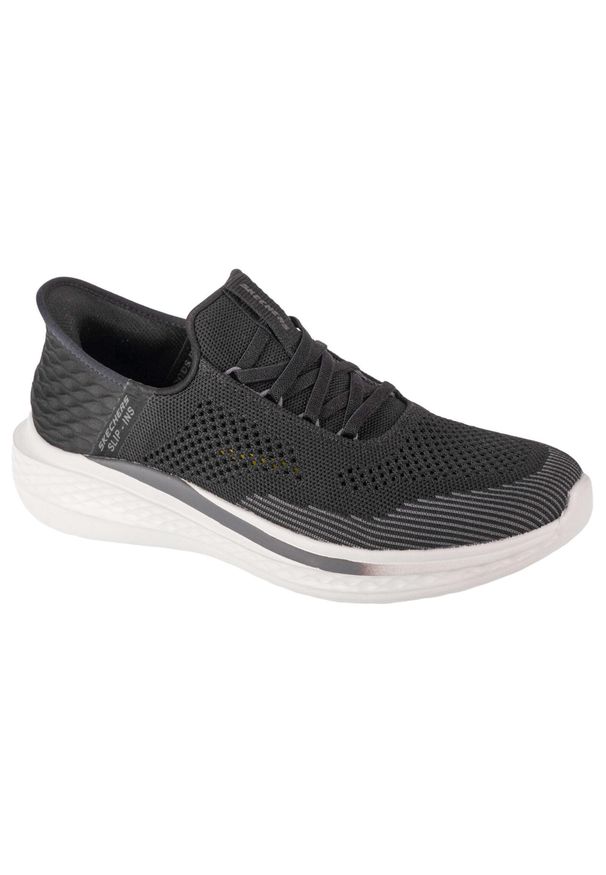 skechers - Buty sportowe Sneakersy męskie, Skechers Slip-ins: Slade - Quinto. Kolor: czarny. Sport: turystyka piesza