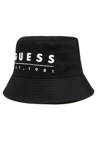 Guess Kapelusz Bucket Nola Headwear AM5016 COT01 Czarny. Kolor: czarny. Materiał: materiał #1