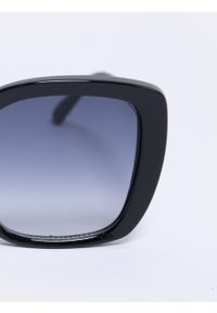 Big-Star - Okulary przeciwsłoneczne damskie czarne Klori 906. Kolor: czarny. Materiał: materiał