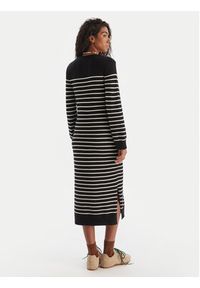 Roxy Sukienka dzianinowa Cool Waves SD ERJKD03536 Czarny Regular Fit. Kolor: czarny. Materiał: wiskoza