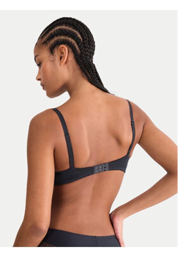 Triumph Biustonosz z fiszbiną Amourette Graphic 10229007 Czarny. Kolor: czarny. Materiał: syntetyk