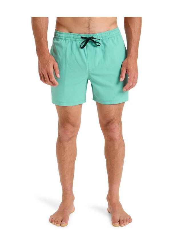 Quiksilver - Szorty kąpielowe dla Mężczyzn EVERYDAY FLEX VOLLEY 15". Kolor: zielony. Materiał: elastan, poliester, materiał. Styl: sportowy