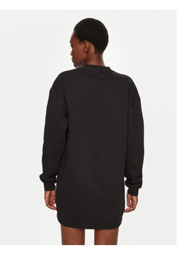 Calvin Klein Jeans Sukienka dzianinowa J20J224834 Czarny Relaxed Fit. Kolor: czarny. Materiał: syntetyk, bawełna