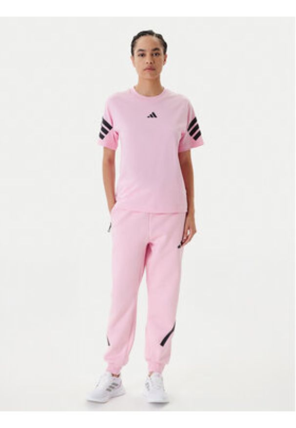 Adidas - adidas Spodnie dresowe Z.N.E. JC5405 Różowy Regular Fit. Kolor: różowy. Materiał: bawełna