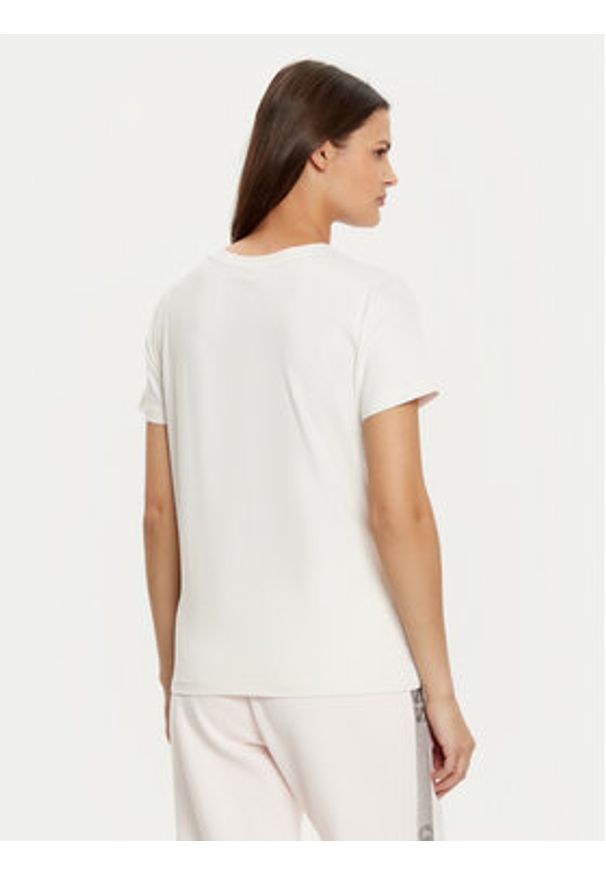 Guess T-Shirt V4YI09 J1314 Biały Regular Fit. Kolor: biały. Materiał: bawełna