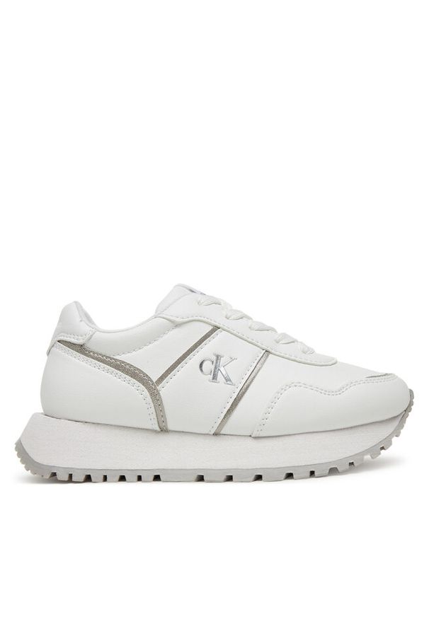 Sneakersy Calvin Klein Jeans. Kolor: biały
