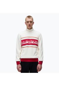 Sweter męski Napapijri D-Sardona. Kolor: beżowy. Styl: sportowy